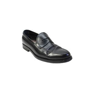 Tods Mens Leather Slip On Loafers Dress Shoes Black Size 10.5